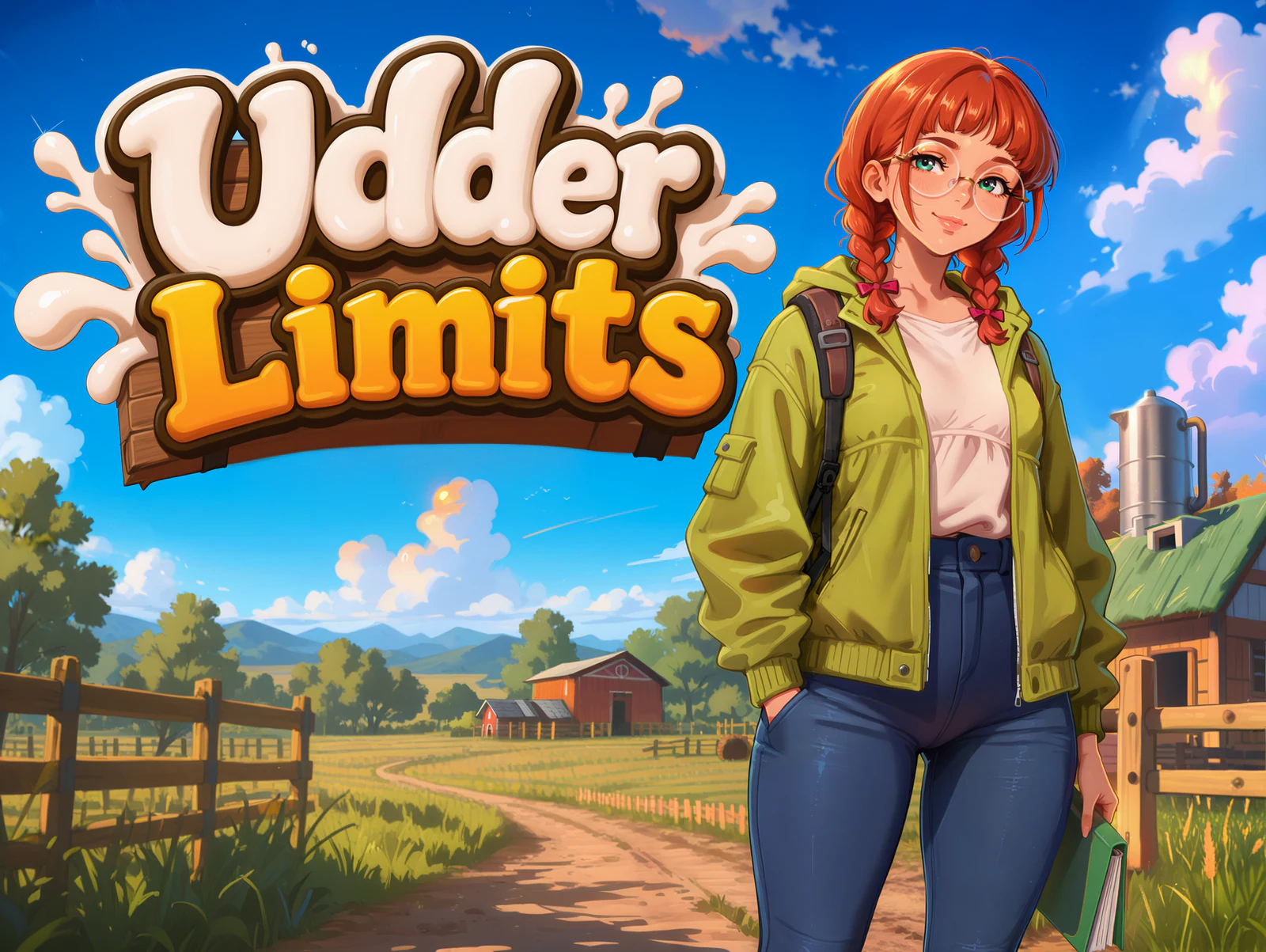 Udder Limits key art showing Mila at High Meadow