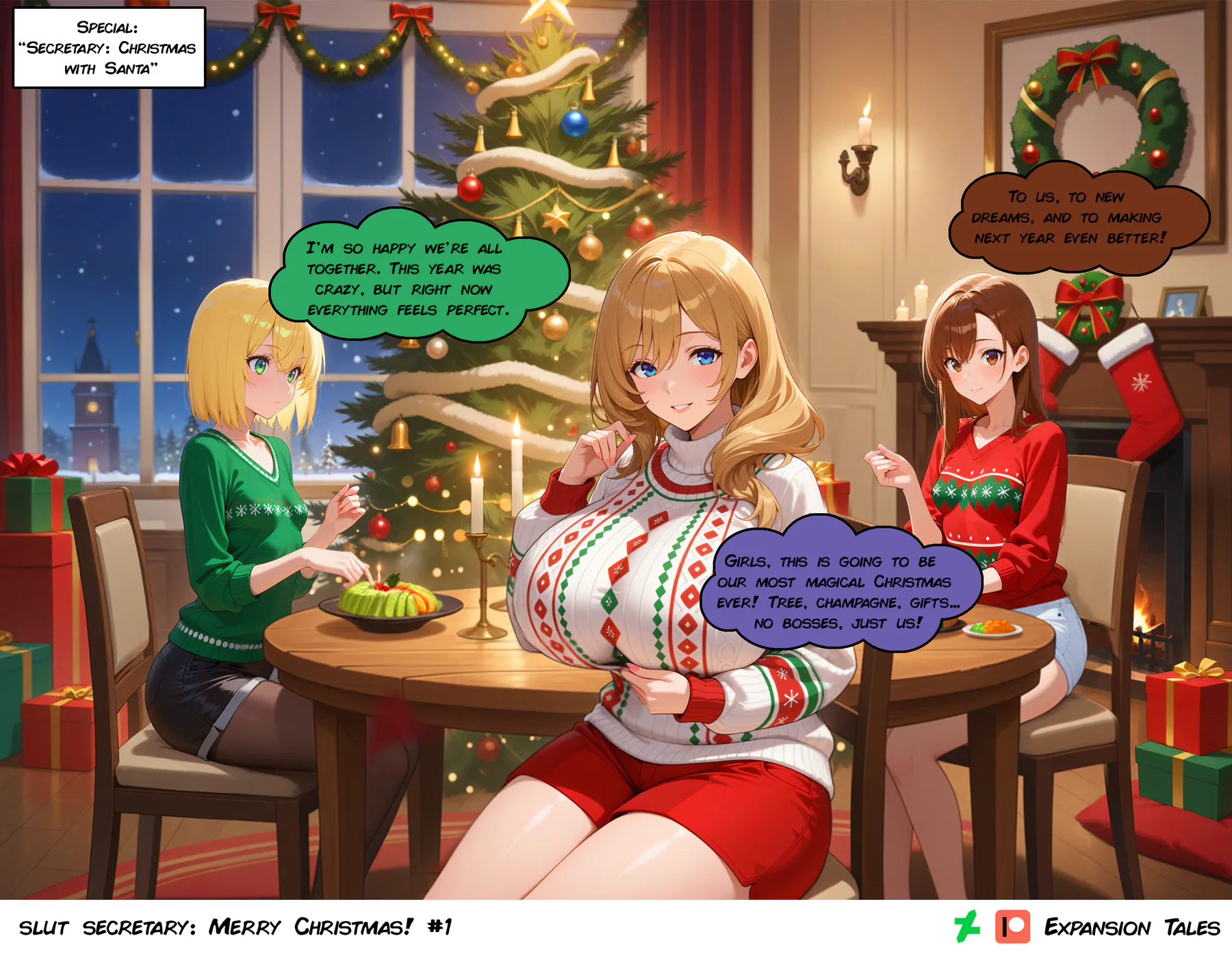 New Slut Secretary: Merry Christmas Chapter 1, page 1