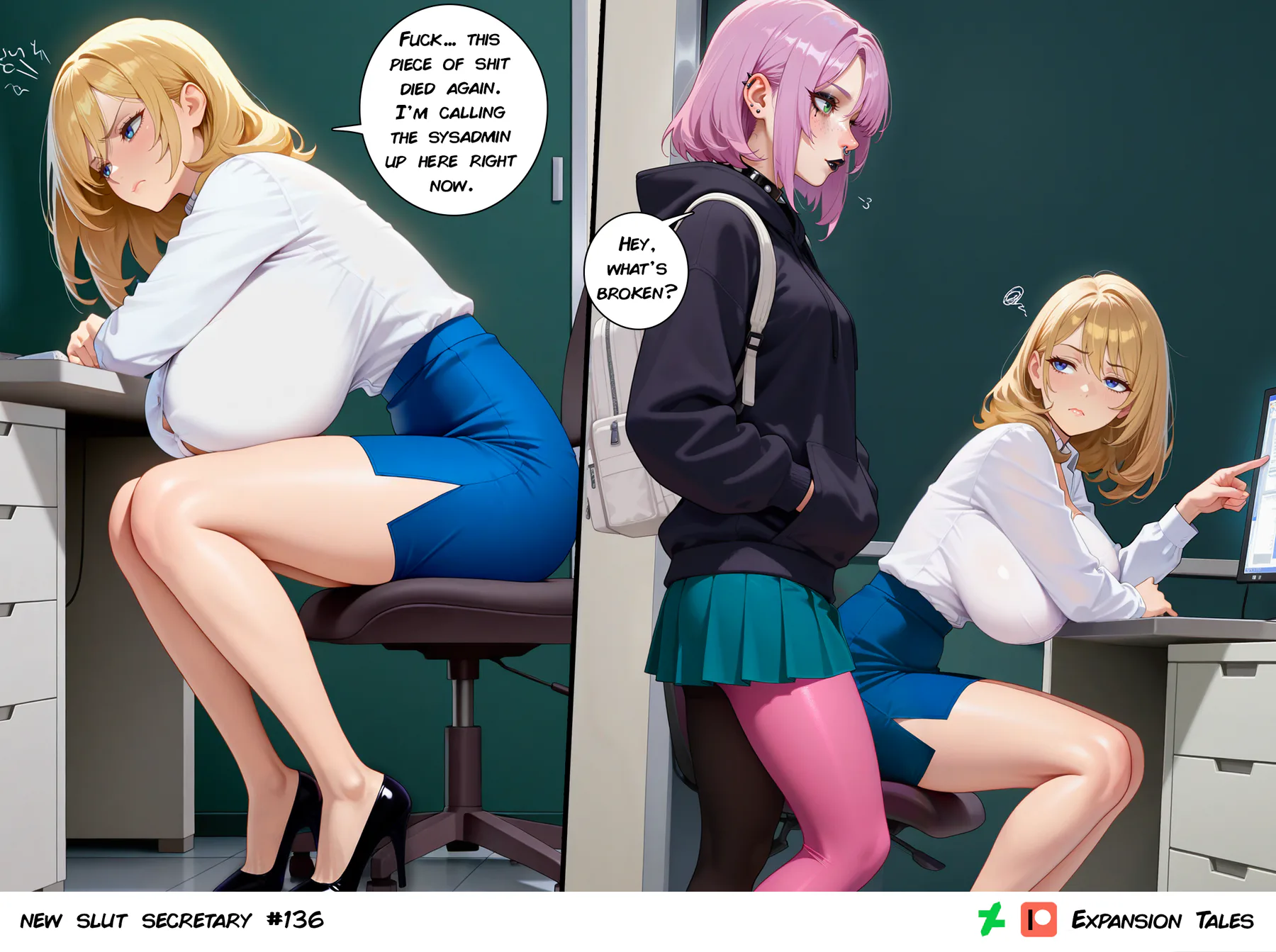 New Slut Secretary Chapter 12, page 1